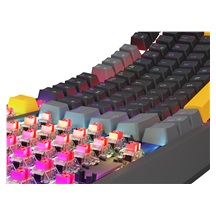 Genesis herní klávesnice THOR 230/TKL/RGB/Outemu Red/Drátová USB/US layout/Anchor Positive Šedá