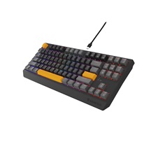 Genesis herní klávesnice THOR 230/TKL/RGB/Outemu Red/Drátová USB/US layout/Anchor Positive Šedá