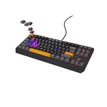 Genesis herní klávesnice THOR 230/TKL/RGB/Outemu Red/Drátová USB/US layout/Anchor Positive Šedá
