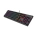 Genesis tichá herní klávesnice THOR 303/RGB/Outemu Peach Silent/Drátová USB/CZ-SK layout/Černá