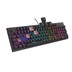 Genesis tichá herní klávesnice THOR 303/RGB/Outemu Peach Silent/Drátová USB/CZ-SK layout/Černá