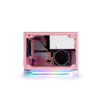 In Win A1 Plus/Mini ITX/Transpar./Růžová/650W/80PLUS Gold
