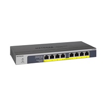 NETGEAR 8-port 10/100/1000Mbps Gigabit Ethernet, Flexible PoE, GS108PP