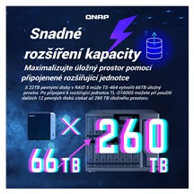 QNAP TS-464-8G (4core 2,9GHz, 8GB RAM, 4xSATA, 2x M.2 NVMe slot, 1xPCIe, 1xHDMI 4K, 2x2,5GbE, 4xUSB)