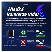QNAP TS-464-8G (4core 2,9GHz, 8GB RAM, 4xSATA, 2x M.2 NVMe slot, 1xPCIe, 1xHDMI 4K, 2x2,5GbE, 4xUSB)