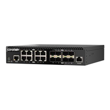 QNAP řízený switch QSW-M3216R-8S8T (8x 10GbE porty + 8x 10G SFP+ porty, poloviční šířka)