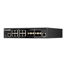 QNAP řízený switch QSW-M3216R-8S8T (8x 10GbE porty + 8x 10G SFP+ porty, poloviční šířka)