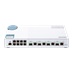 QNAP řízený switch QSW-M408-4C (12 portů: 8x Gigabit port + 4x 10G SFP+ / 10GbE kombo porty)