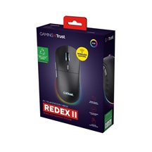 Trust GXT 926 REDEX II/Herní/Laserová/Pro praváky/10 000 DPI/Drátová+bezdrátová/Černá