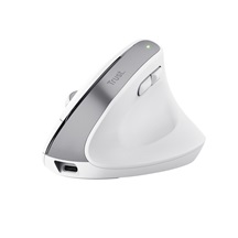 Trust Bayo+/Vertikální/Optická/Pro praváky/2 400 DPI/USB+BT/Bílá