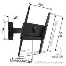 MA3030 univerzální rameno Vogel's pro TV 32-65"
