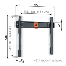 Vogel's TVM 1403, fixní TV držák pro obrazovky 32-77", 50 kg