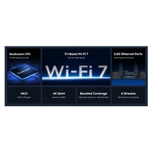 Cudy WR11000 2.5G Tri-Band Wi-Fi 7 Mesh Router, BE11000
