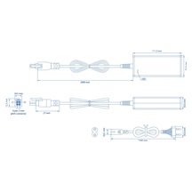 Teltonika Napájecí adaptér s 4-pin konektorem, 48V, 62W