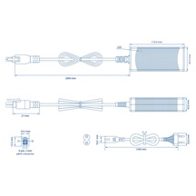 Teltonika Napájecí adaptér s 4-pin konektorem, 50V, 130W