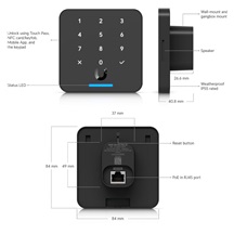 Ubiquiti UA-G3-Flex-B, UniFi Access Reader Flex, černý