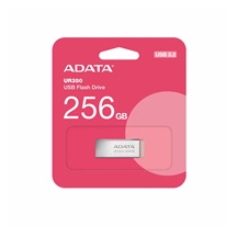 ADATA Flash Disk 256GB UR350, USB 3.2, stříbrno-hnědá
