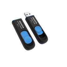 ADATA Flash Disk 256GB UV128, USB 3.1 Dash Drive (R:90/W:40 MB/s) černá/modrá