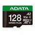 ADATA MicroSDXC karta 128GB Speed Plus, U3, C10, A2, V30 (R:180/W:160 MB/s) + SD adaptér
