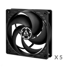ARCTIC ventilátor P12 120mm, value pack (5ks), černá