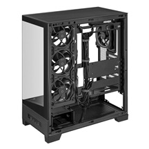 ASUS case A31 PLUS TG ARGB, Mid Tower, Průhledná bočnice, 4x120mm ARGB Fan, ARGB Hub, černá