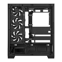 ASUS case A31 PLUS TG ARGB, Mid Tower, Průhledná bočnice, 4x120mm ARGB Fan, ARGB Hub, černá