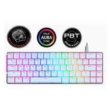 ASUS klávesnice ROG FALCHION ACE Moonlight White, mechanická, USB, US, bílá