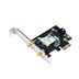 ASUS PCE-BE6500 WiFi 7 PCIe Adaptér, Bluetooth 5.4, PCIe 1x Slot, WPA3