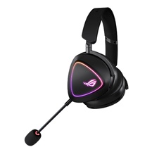 ASUS sluchátka ROG DELTA II, Bezdrátové 2.4GHz, ARGB, černá