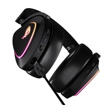 ASUS sluchátka ROG DELTA II, Bezdrátové 2.4GHz, ARGB, černá
