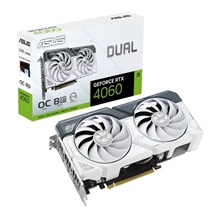 ASUS VGA NVIDIA GeForce RTX 4060 DUAL WHITE OC 8G, 8G GDDR6, 3xDP, 1xHDMI