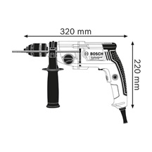 Bosch GBM 13-2 RE vrtačka, 750 W, průměr vrtání do dřeva 32 / 20 mm, do oceli 13 / 8 mm