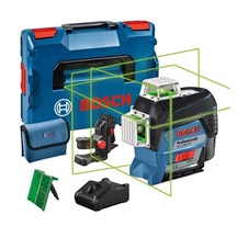 BOSCH GLL 3-80 CG, čárový laser, až 30 m, s přijímačem až 120 m, akumulátor