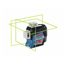 BOSCH GLL 3-80 CG, čárový laser, až 30 m, s přijímačem až 120 m, akumulátor