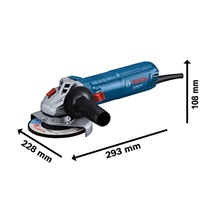 Bosch GWS 12-125 úhlová bruska, 1200 W, 11.000 ot/min, aretovatelný spínač, hrubovací kotouče