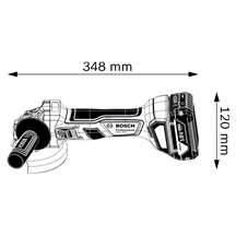 BOSCH GWS 180-LI, akumulátorová úhlová bruska, 11.000 ot/min, 125 mm