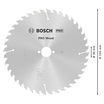 Bosch pilový kotouč PRO Wood pro okružní pilu, 250 × 3,2 × 30 mm, T40