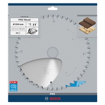 Bosch pilový kotouč PRO Wood pro okružní pilu, 250 × 3,2 × 30 mm, T40