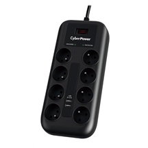CyberPower Surge Buster™ 8 zásuvek, 2xUSB, 1.8m, New