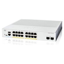 Cisco Catalyst switch C1300-16FP-2G (16xGbE,2xSFP,16xPoE+,240W,fanless)