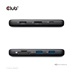 Club3D Dokovací stanice USB-C 8v1, 1xHDMI, 1xDP, 1xUSB-C, 2xUSB, 1xRJ45, černá