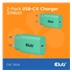 Club3D Nabíječka, USB-C, Power Delivery 15V/2A, 2-pack, zelená