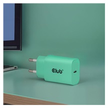 Club3D Nabíječka, USB-C, Power Delivery 15V/2A, 2-pack, zelená