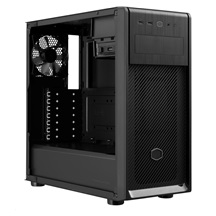 Cooler Master case Elite 500 ODD, ATX, Průhledná bočnice, 1x 120mm Fan, Černá
