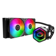 Cooler Master vodní chladič MasterLiquid 240 Core II, 2x240mm, LGA1851, AM5, černá