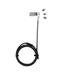 DICOTA Universal Security Cable Lock, 3 Exchangeable heads fits all slots, combination