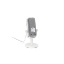 Endorfy mikrofon Solum Voice S, stojánek, pop-up filtr, RGB, USB-C, 3.5mm Jack, Bílá
