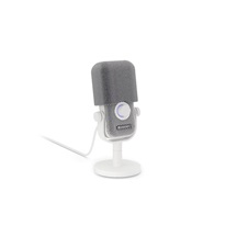 Endorfy mikrofon Solum Voice S, stojánek, pop-up filtr, RGB, USB-C, 3.5mm Jack, Bílá