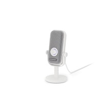 Endorfy mikrofon Solum Voice S, stojánek, pop-up filtr, RGB, USB-C, 3.5mm Jack, Bílá