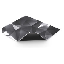Endorfy Podložka pod myš Crystal Black L, 40 x 45 cm, Voděodolná, Černá